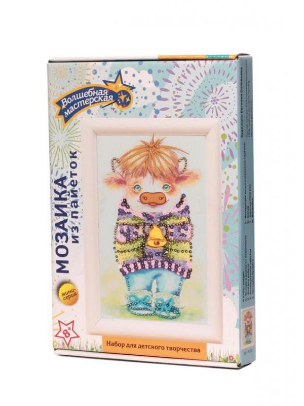 Набор для творчества Волшебная мастерская. Мозаика из пайеток Бычок