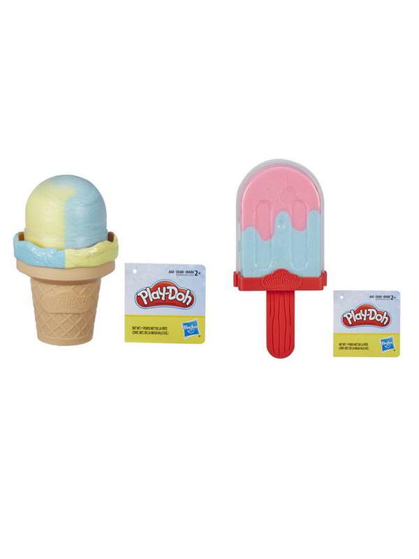 Набор для творчества Hasbro Play-Doh Масса для лепки Мороженое 2 цвета