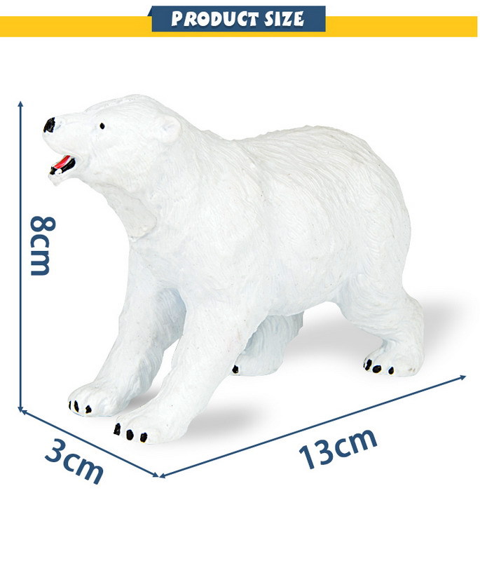 Фигурка ABtoys Юный натуралист Медведь полярный, термопластичная резина
