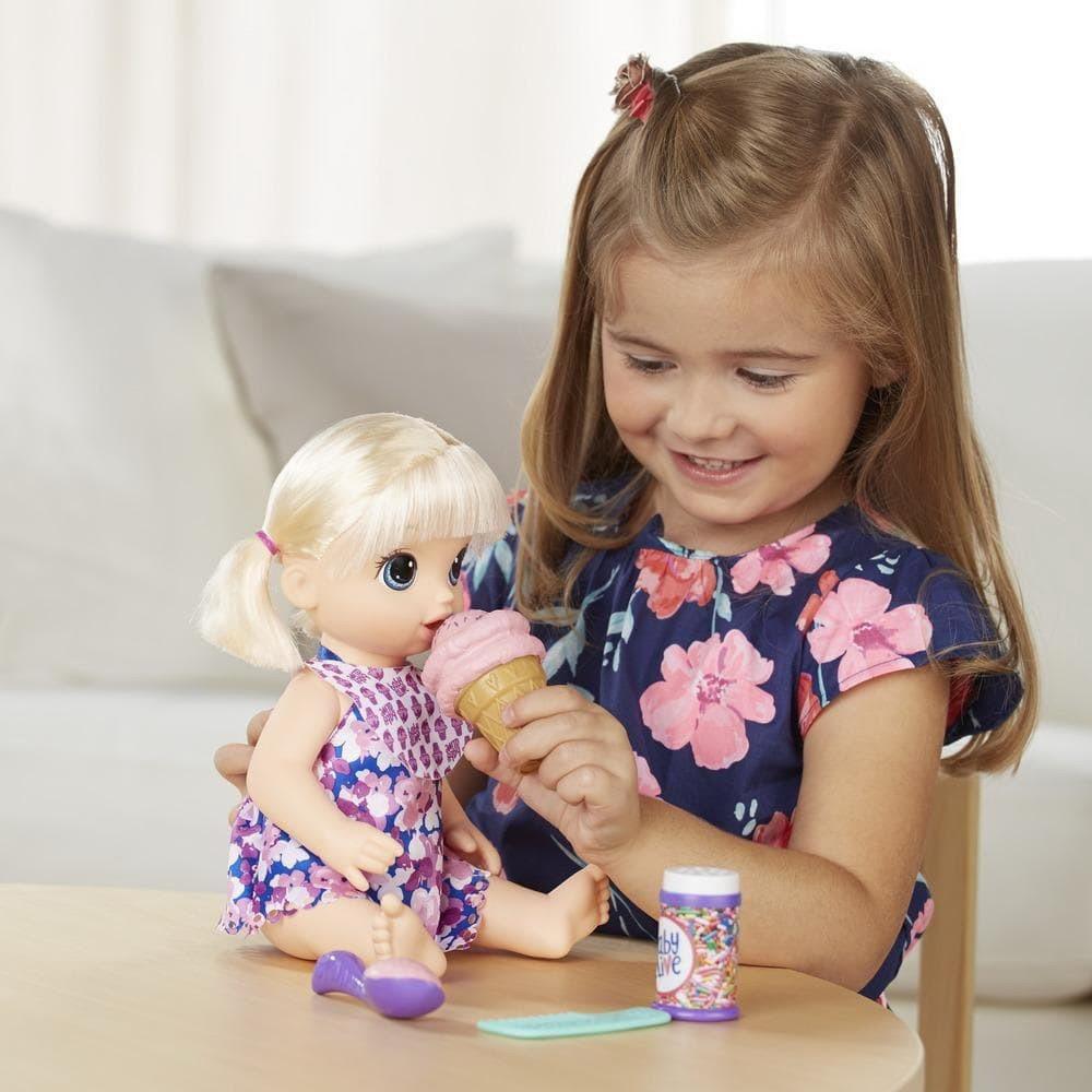 Кукла Hasbro BABY ALIVE Малышка с мороженым с аксессуарами