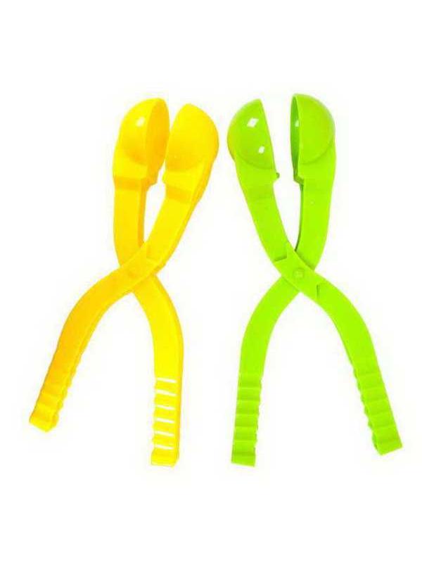 Игрушка для лепки снежков ABtoys Зимние забавы, диаметр 5 см цвета: зеленый, желтый