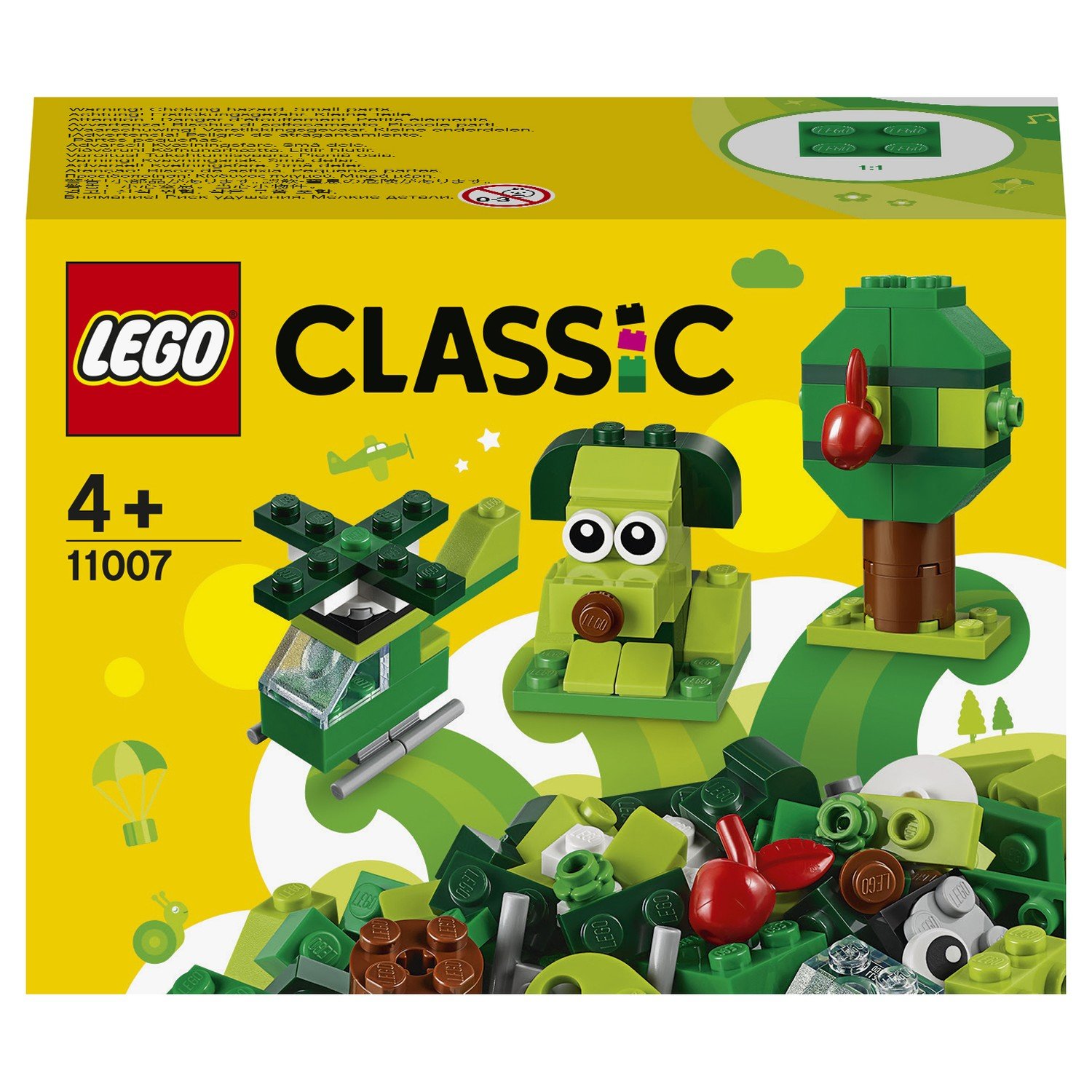 Конструктор LEGO Classic «Зелёный набор для конструирования» 11007 / 60 деталей