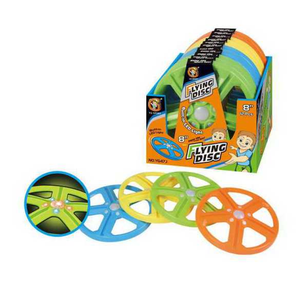 Летающая тарелка YG Sport с LED-подсветкой d20,32см