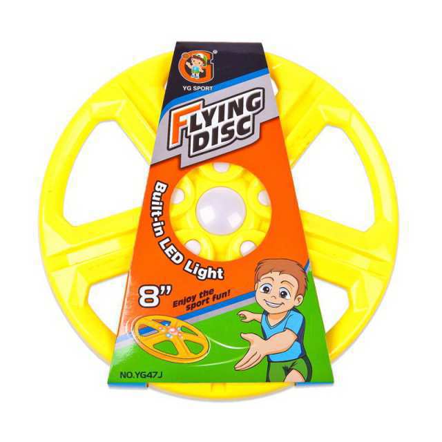 Летающая тарелка YG Sport с LED-подсветкой d20,32см