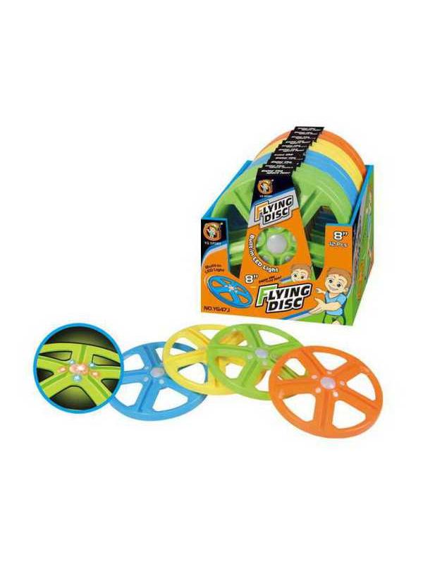 Летающая тарелка YG Sport с LED-подсветкой d20,32см