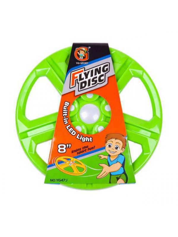 Летающая тарелка YG Sport с LED-подсветкой d20,32см