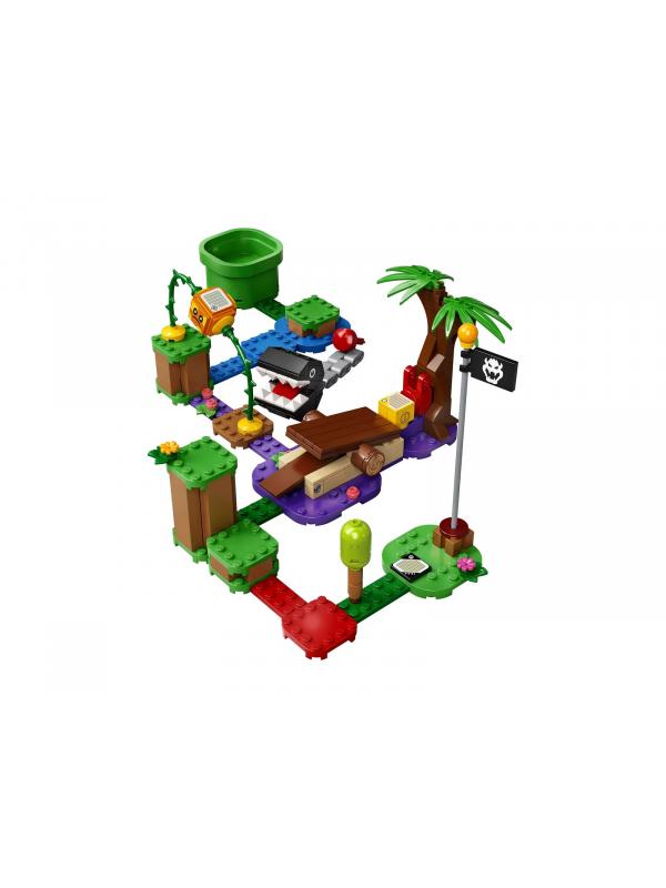 Конструктор LEGO Super Mario «Кусалкин на цепи - встреча в джунглях» Дополнительный набор 71381 / 160 деталей