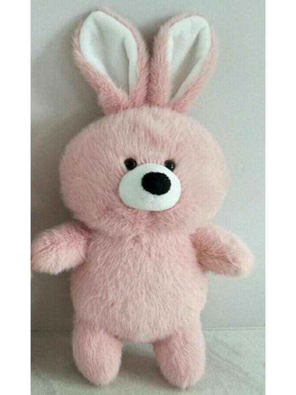 Флэтси. Кролик розовый, 24 см. игрушка мягкая