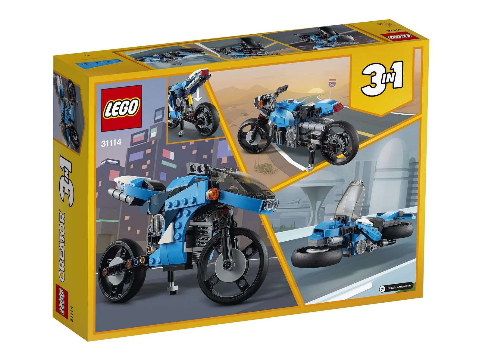 Конструктор LEGO Creator 3в1 «Супербайк» 31114 / 236 деталей