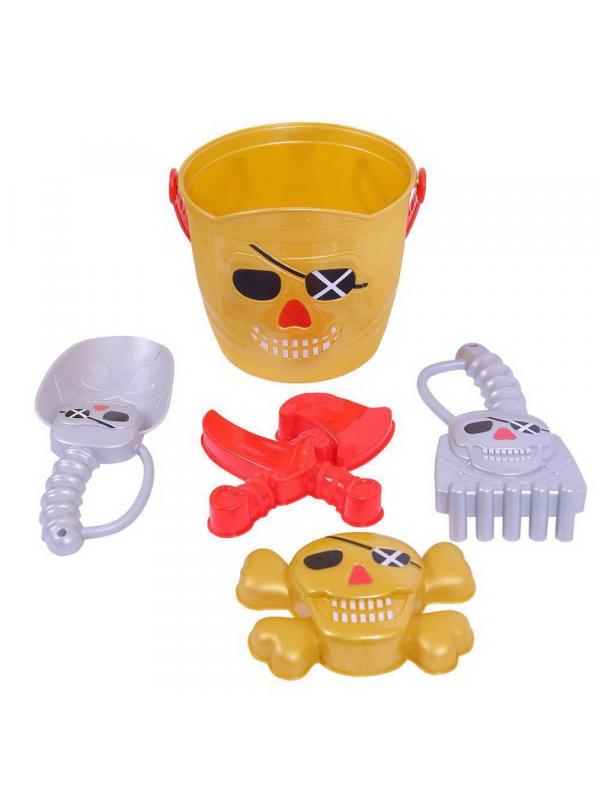 Набор игрушек для песочницы ABtoys Пираты в сетке, 2 цвета в ассортименте