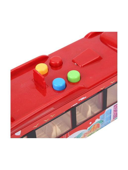 Троллейбус Junfa фрикционный, размер коробки 47х7,5х13