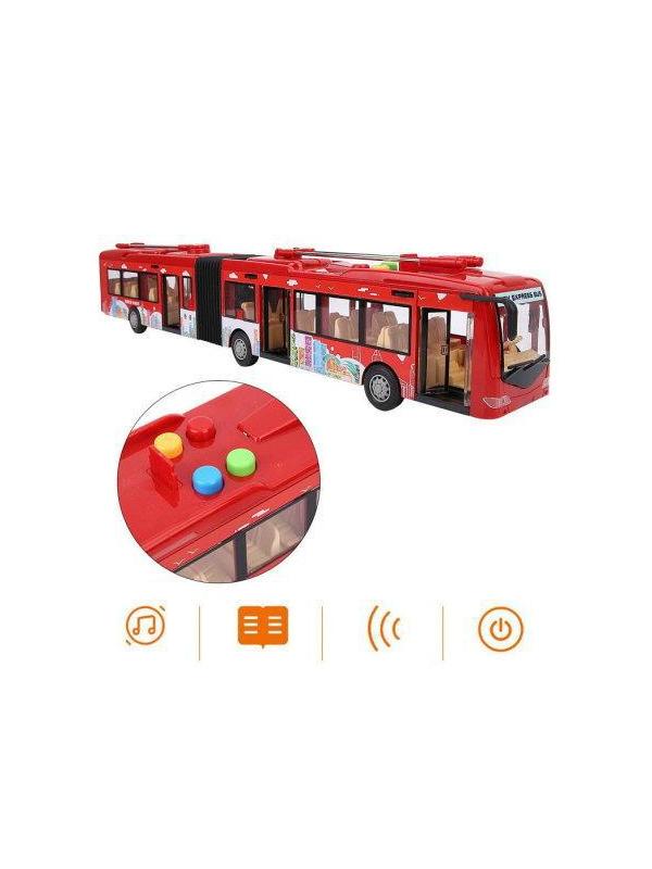 Троллейбус Junfa фрикционный, размер коробки 47х7,5х13