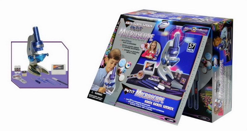 Набор для опытов с микроскопом Eastcolight 57 предметов в наборе