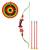 Игровой набор Лук со стрелами на присосках 60 см, 3 стрелы, лук и мишень S-00188 / Abtoys