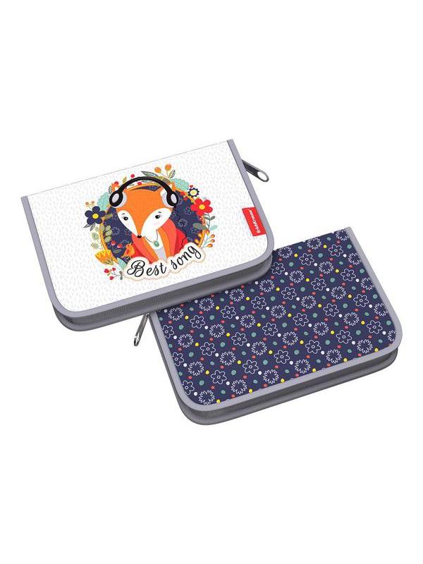 Пенал-книжка ErichKrause 135x205x30мм Music Fox без наполнения