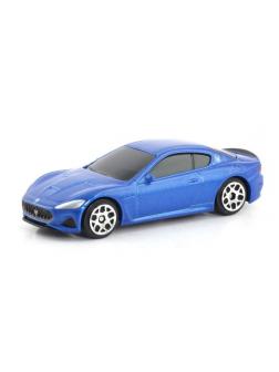 Машинка металлическая Uni-Fortune RMZ City 1:64 Maserati GranTurismo MC 2018, без механизмов, цвет синий, 9 x 4.2 x 4 см