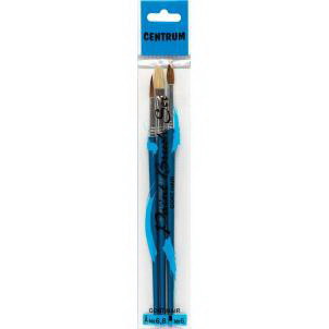 Набор кистей CENTRUM 4 штуки профиль круглый/плоский 2,4 шерсть козы