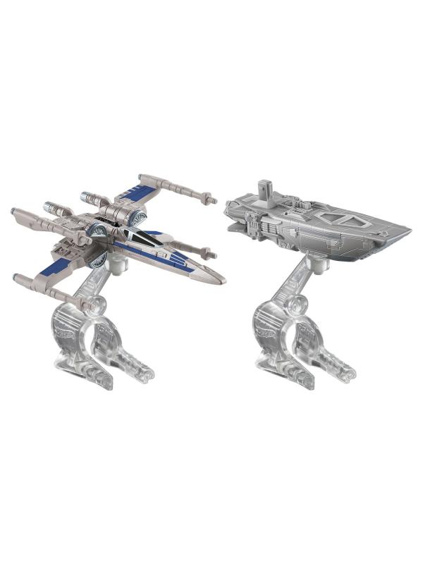 Звездные корабли Hot Wheels Star Wars «First Order Transporter vs. Resistance X-Wing Fighter»