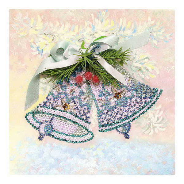 Мозаика из пайеток на холсте &