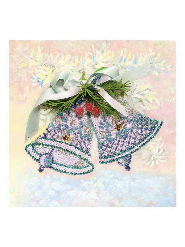 Мозаика из пайеток на холсте &