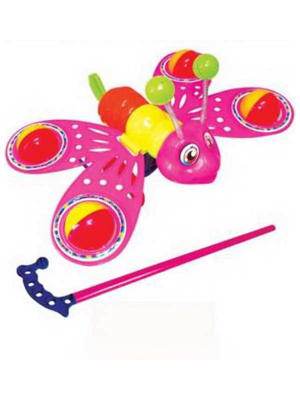 Игрушка для малышей. Каталка Бабочка 13,5х22х13,5 см
