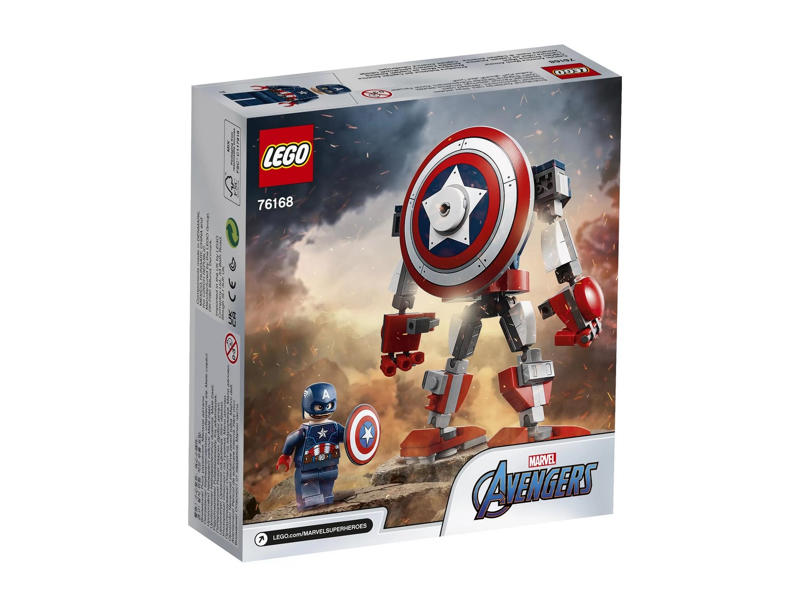 Конструктор LEGO Super Heroes «Капитан Америка: Робот» 76168 / 121 деталь