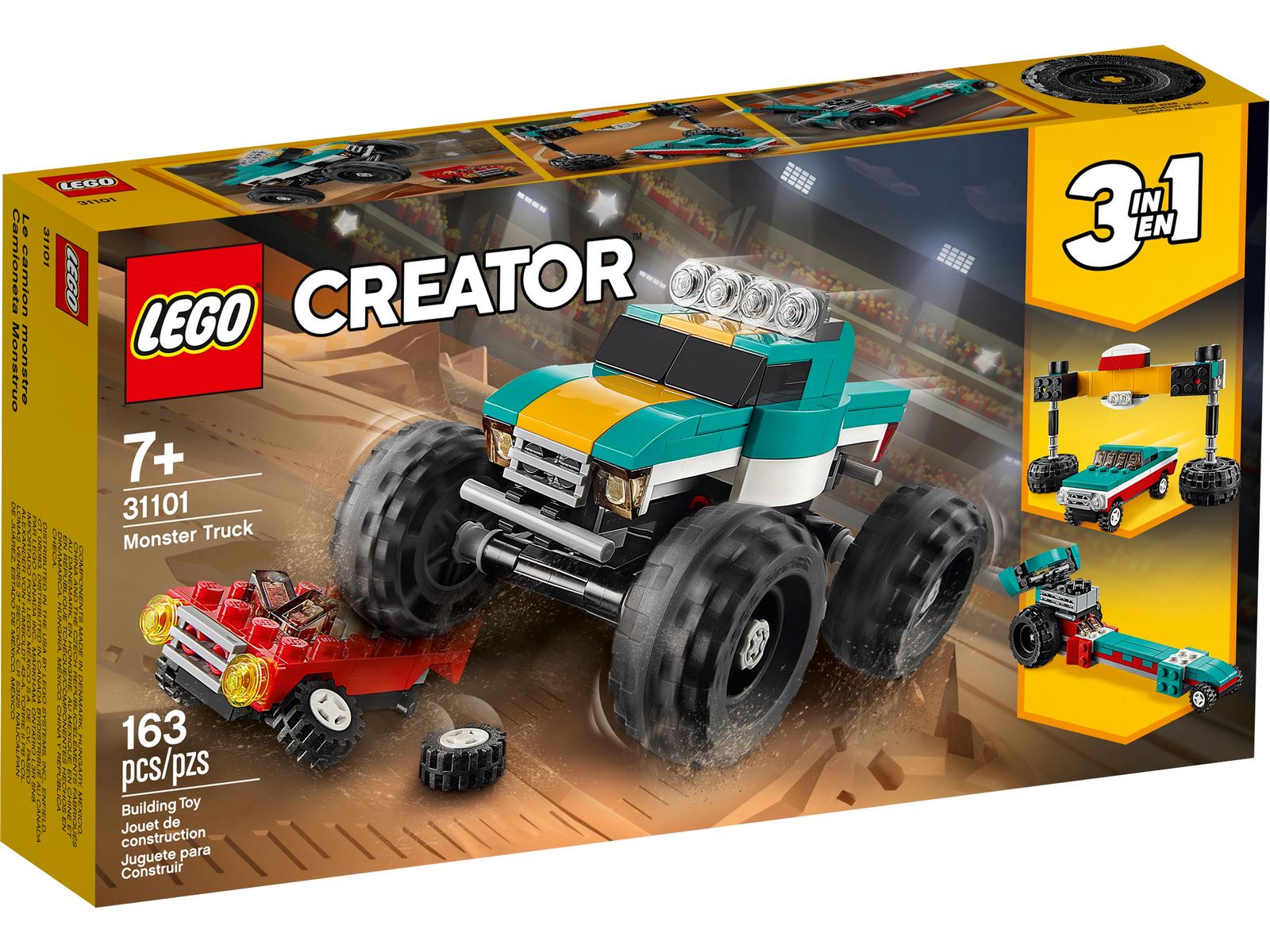 Конструктор LEGO Creator 3в1 «Монстр-трак» 31101 / 163 детали