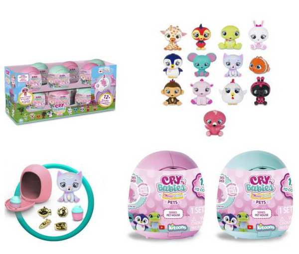 Фигурка IMC Toys Cry Babies Magic Tears Плачущий питомец с аксессуарами, в капсулах, 12 видов