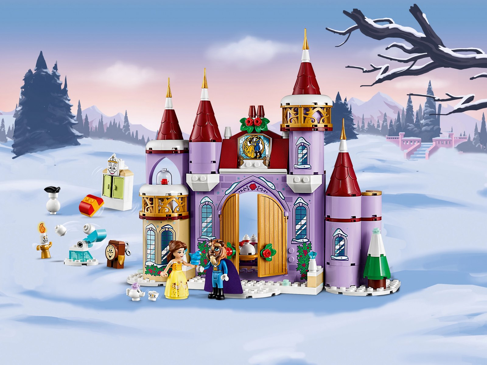 Конструктор LEGO Disney Princess «Зимний праздник в замке Белль» 43180 / 238 деталей