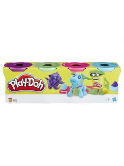 Набор для творчества Hasbro Play-Doh Пластилин для лепки 4 баночки