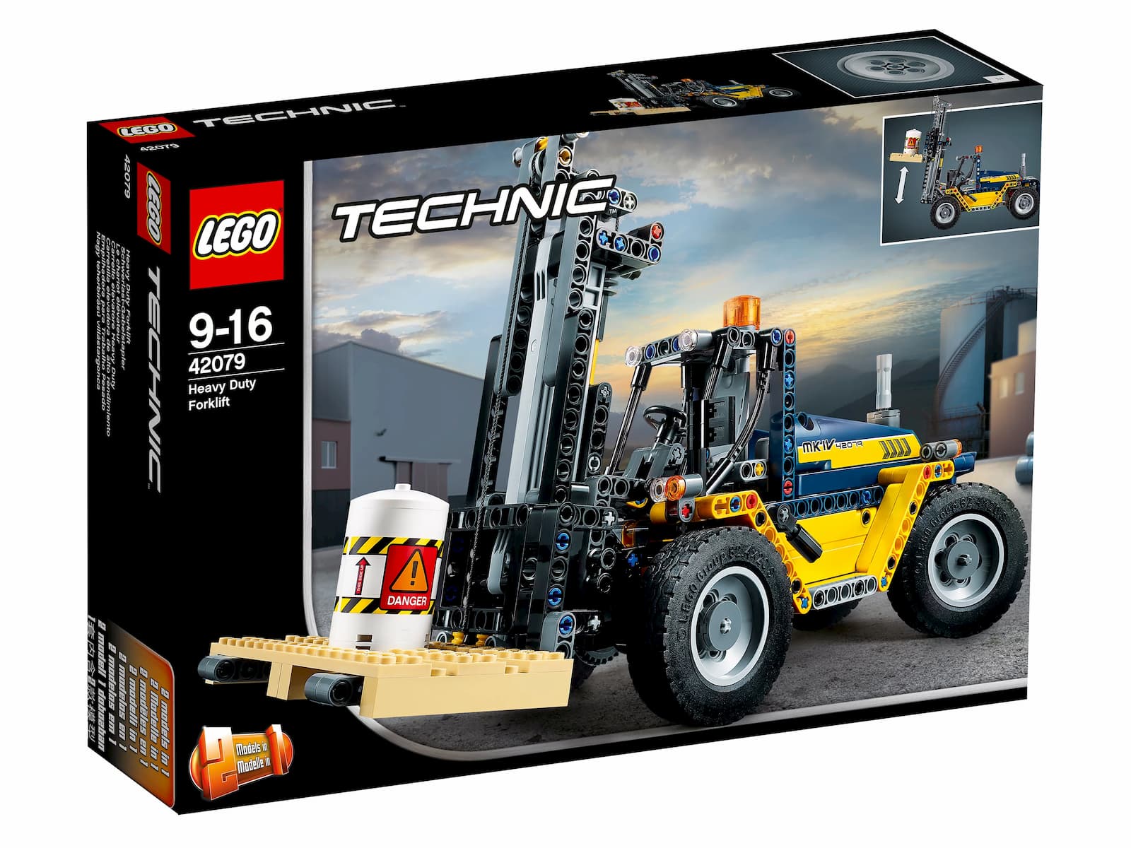 Конструктор LEGO Technic «Сверхмощный вилочный погрузчик» 42079, 592 детали