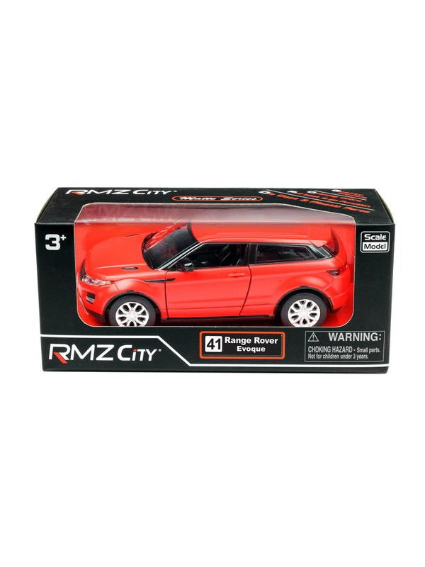 Машинка металлическая Uni-Fortune RMZ City 1:32 Range Rover Evoque, инерционная, красный матовый цвет, 16.5 x 7.5 x 7 см