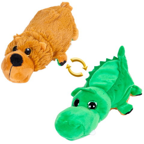 Перевертыши. Медведь/Крокодил 16 см, игрушка мягкая.