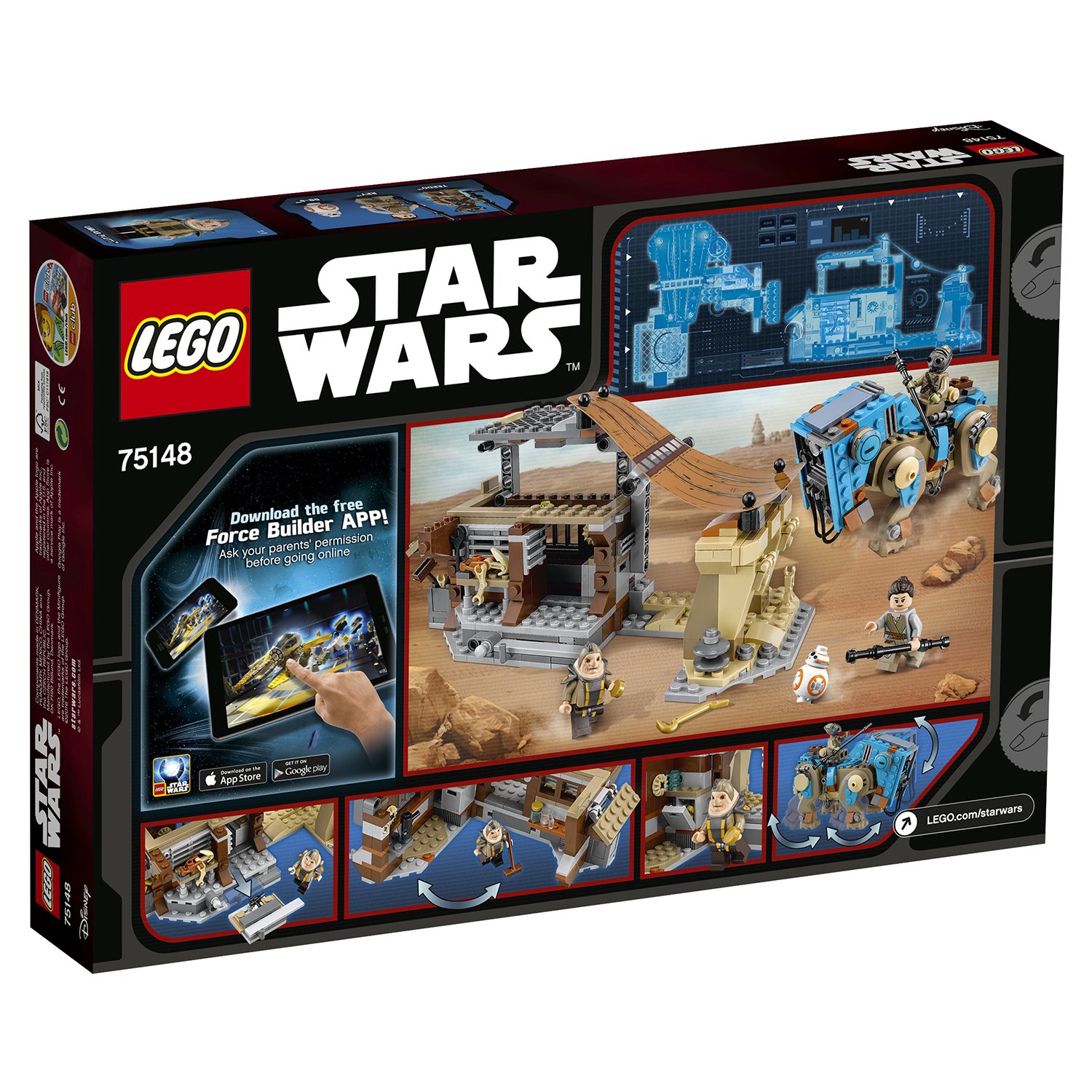 Конструктор LEGO Star Wars «Столкновение на Джакку» 75148 / 530 деталей