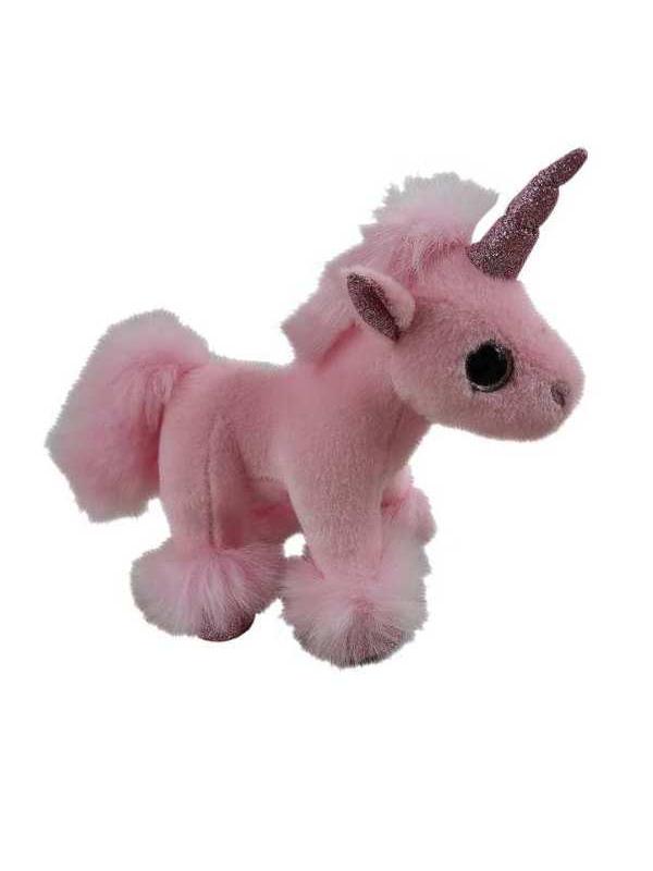 Единорог розовый, 17см игрушка мягкая