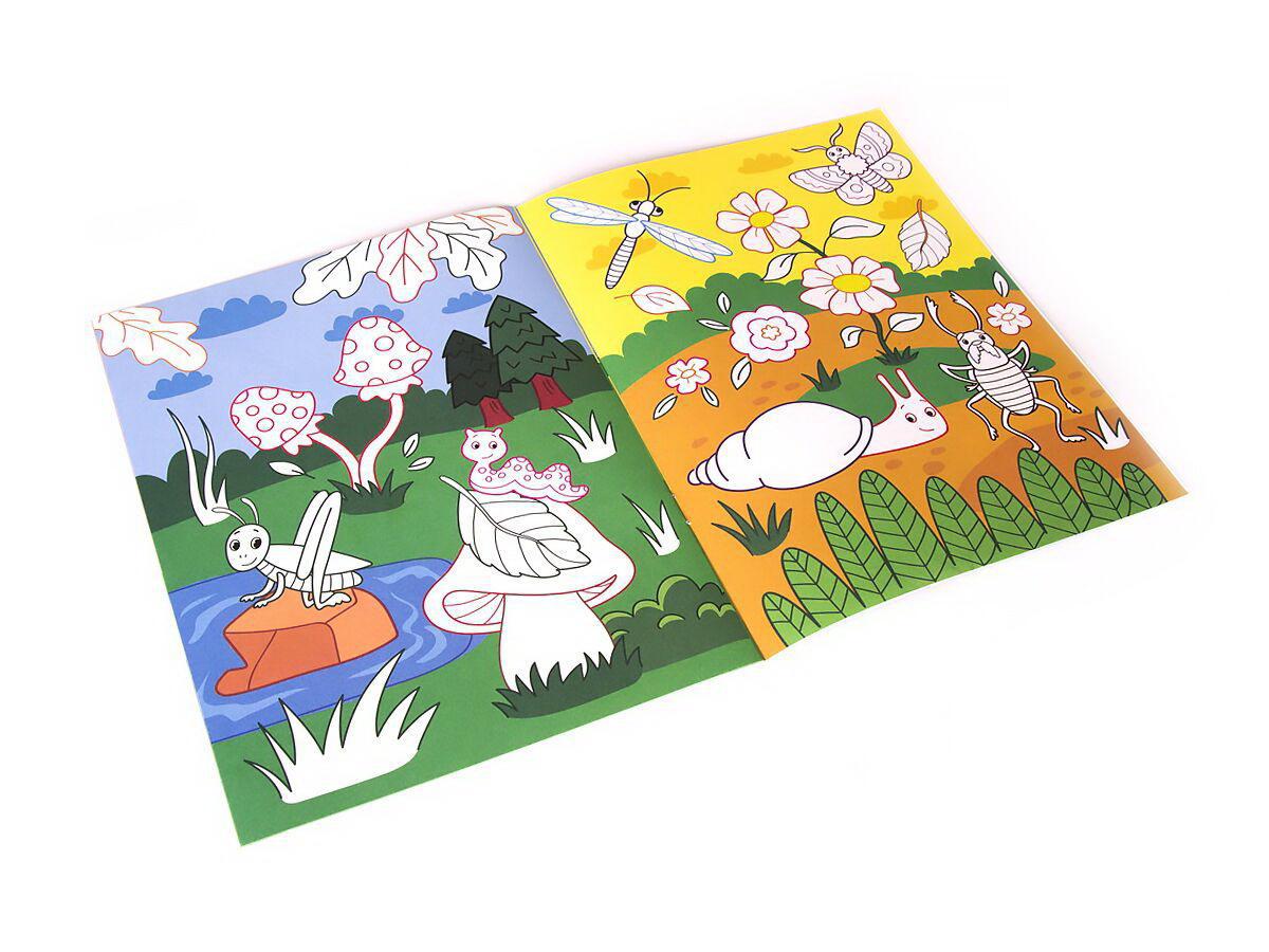 Раскраска для самых маленьких. Первые букашки