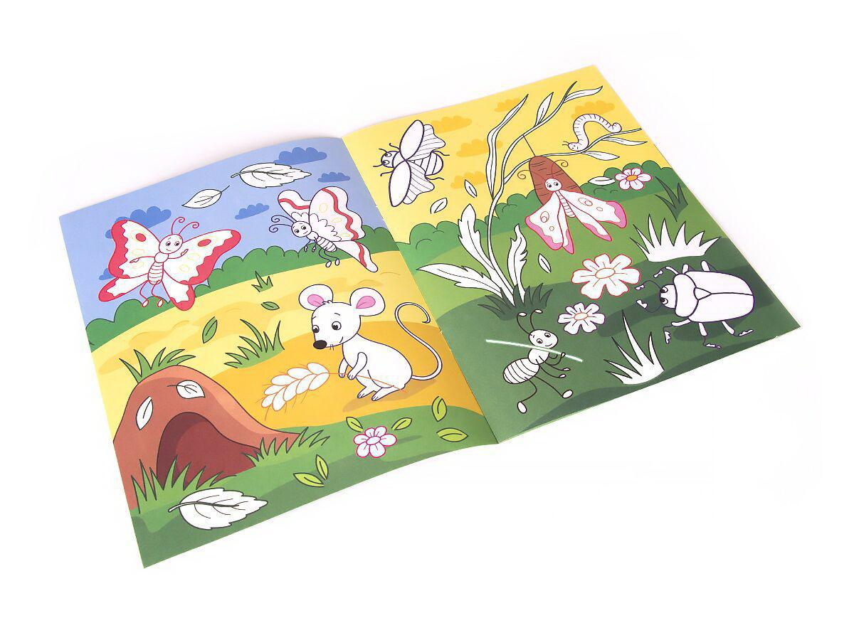 Раскраска для самых маленьких. Первые букашки