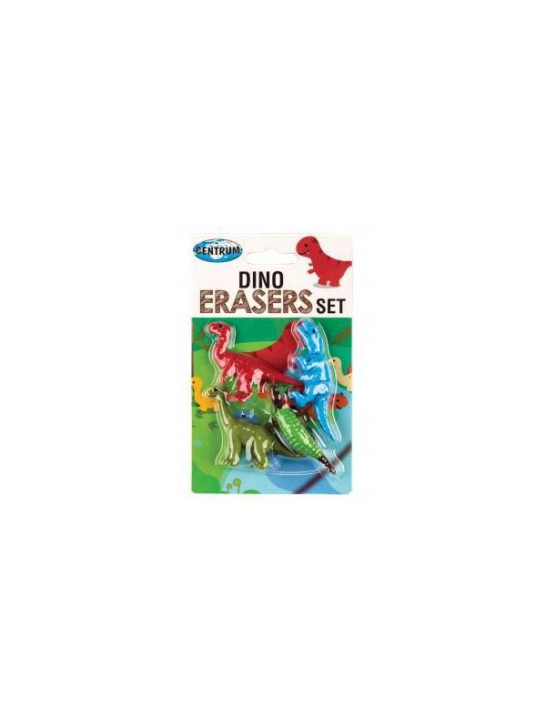 Набор ластиков DINO из синтет.каучука, 4шт в блистере