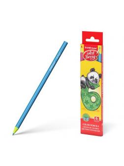 Карандаши цветные пластиковые шестигранные ArtBerry 6 цветов