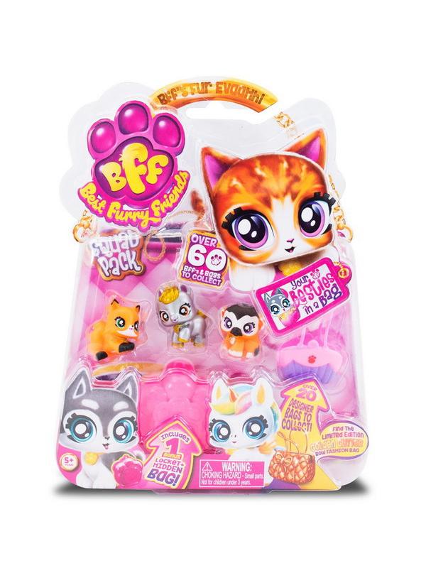 Best Furry Friends набор животных с аксессуарами, на блистере, 3 фигурки+ 1 сюрприз ассортимент A