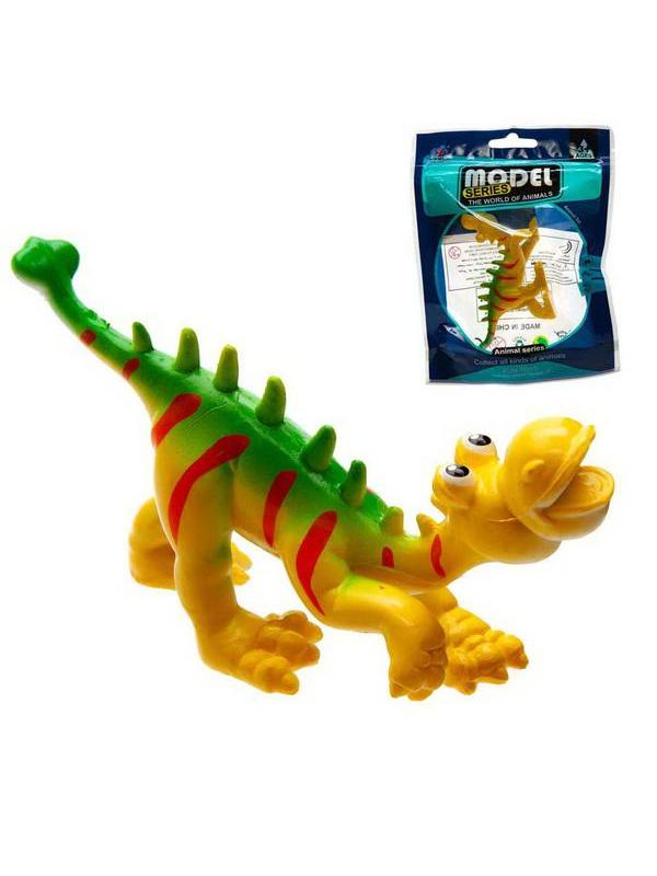 Фигурка мини-животного в пакетике. Мультяшный динозаврик, в ассортименте 6 видов