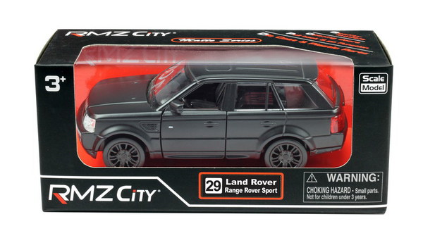 Машинка металлическая Uni-Fortune RMZ City 1:32 «Range Rover Sport» 29, инерционная / Черный матовый