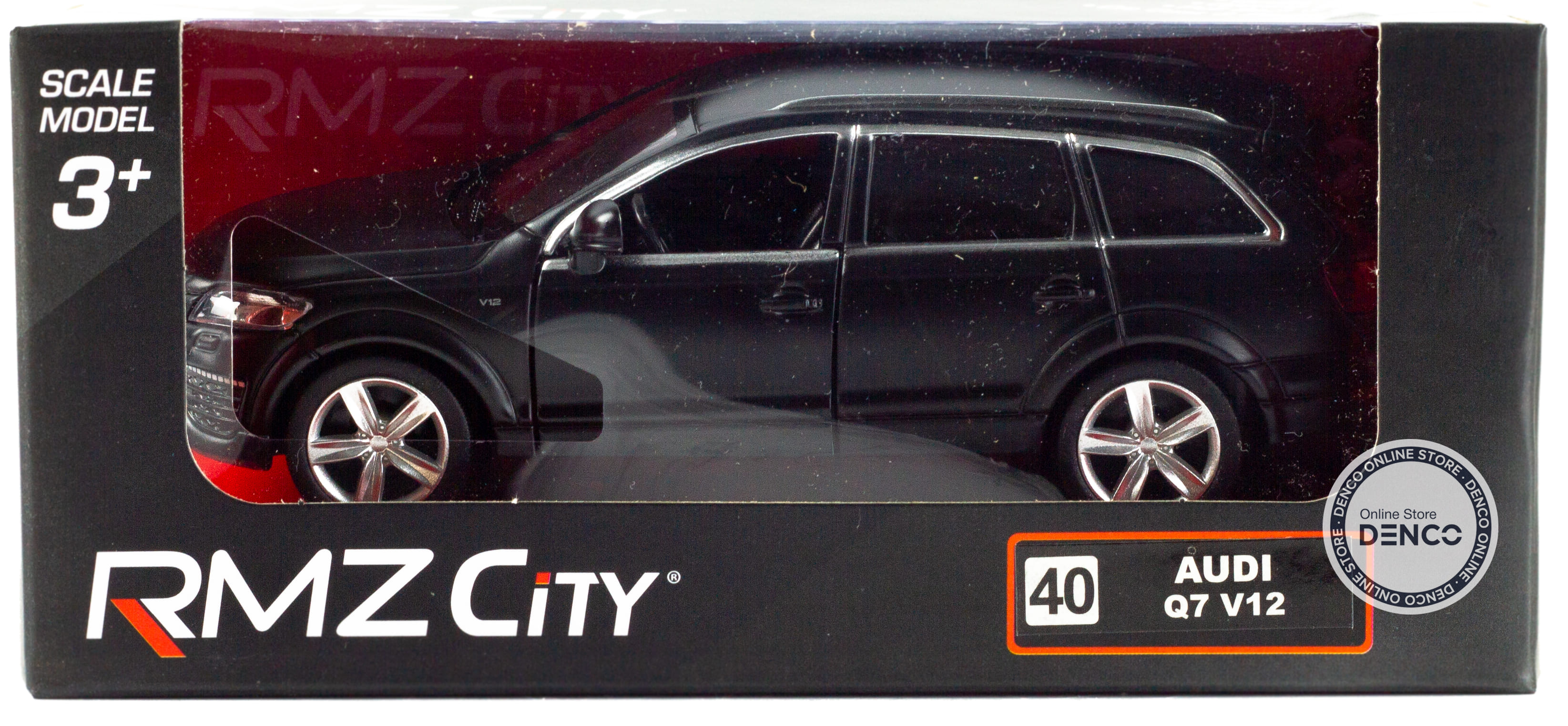 Машинка металлическая инерционная Uni-Fortune RMZ City 1:32 «Audi Q7 V12» серый матовый