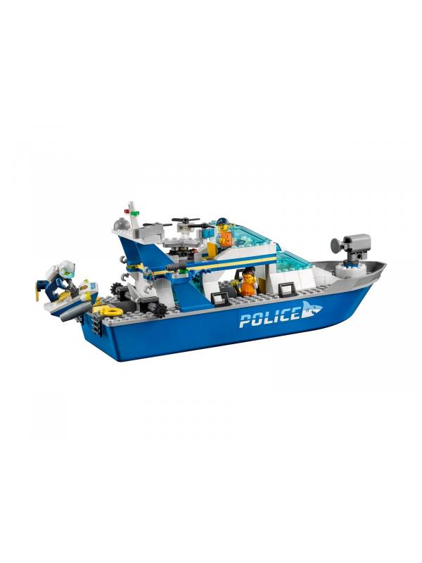 Конструктор LEGO CITY Police «Катер полицейского патруля» 60277 / 276 деталей