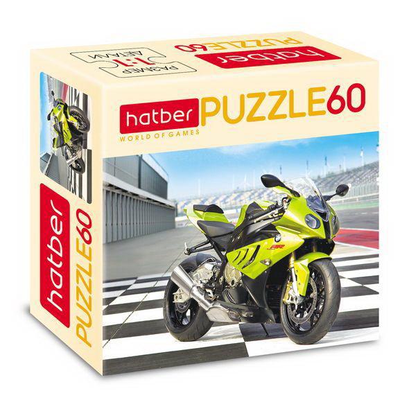 Пазл Hatber Мотоцикл 60 элементов А5ф 230Х165мм