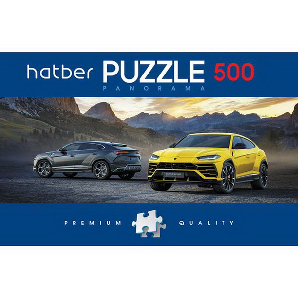 Пазл Hatber Premium 500 элементов А2ф 665Х230 мм ПанорамаSuper car