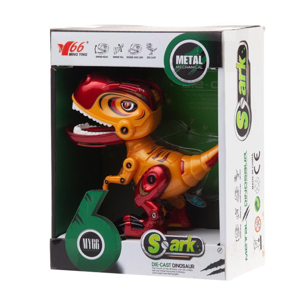 Фигурка Junfa Динозаврик, световые и звуковые эффекты, с металлическими элементами, 3 вида