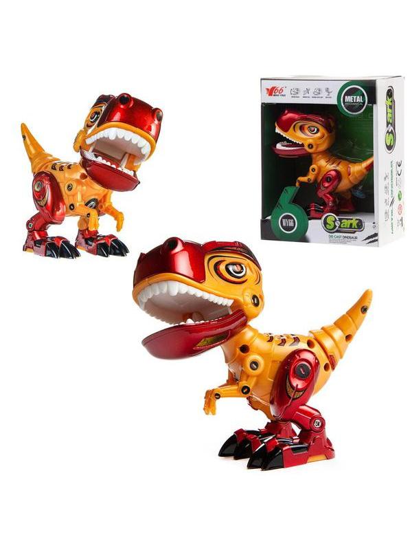 Фигурка Junfa Динозаврик, световые и звуковые эффекты, с металлическими элементами, 3 вида