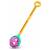 Игрушка-каталка НОРДПЛАСТ Шарик с ручкой (желто-фиолетовая) 59х15х12 см.