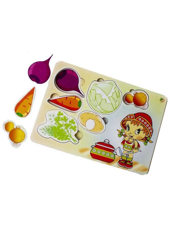 Развивающая игрушка Мастер Игрушек Рамка-вкладка Варим суп